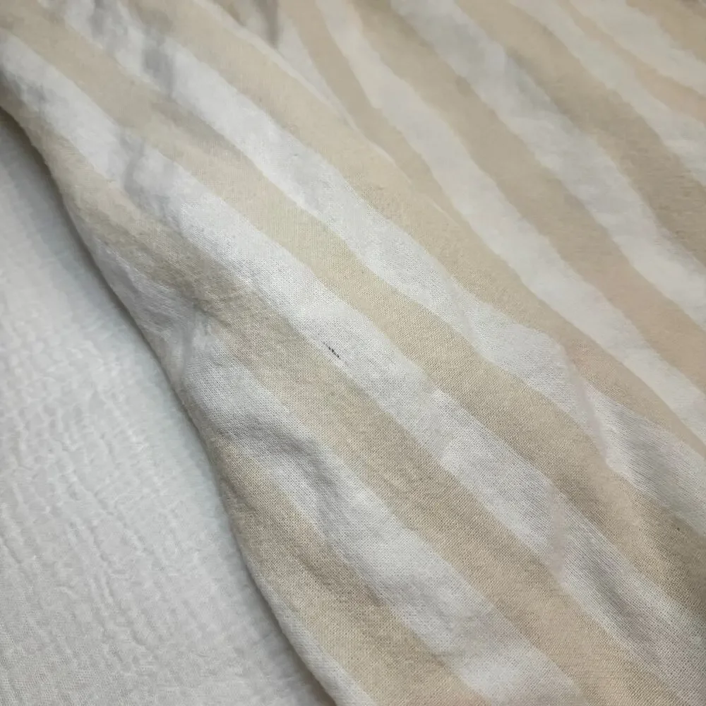 Boohoo Smocked Striped Sundress Maxi Cotton Women’s 6 Tiered Coastal Cottagecore - Picture 11 of 16